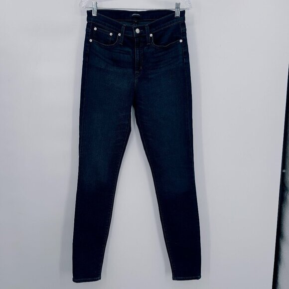 J CREW 9" High-Rise Toothpick Skinny Medium Wash Jeans Women's 29T - Picture 1 of 10